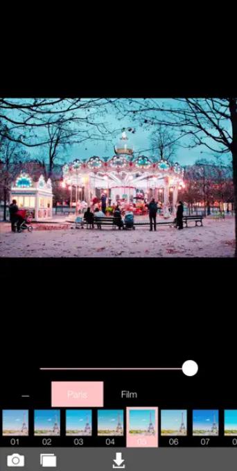 Analog修圖app介面